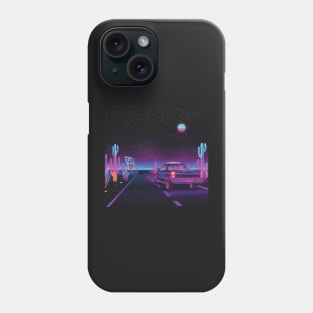 Vaperwave Desert Road Phone Case