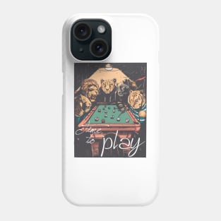 Cat Playing Pool Phone Case