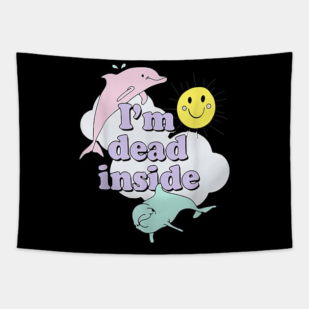 Im Dead Inside Classic Tapestry by Sea Planet With Fish