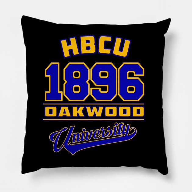 Oakwood University 1896 Apparel Pillow by HBCU Classic Apparel Co
