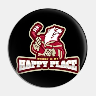 Hockey is my happy place Pin