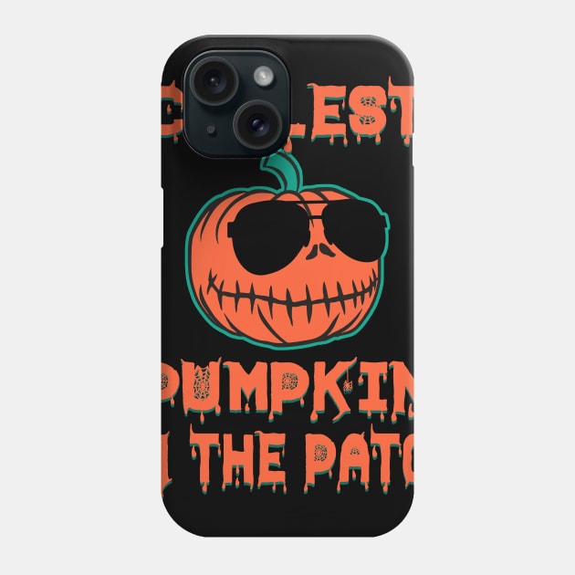 Kids Coolest Pumpkin In The Patch Halloween Costume Boys Gift Phone Case by nevilleanthonysse