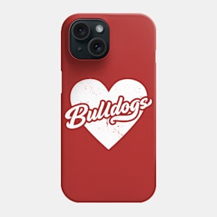 Vintage Bulldogs School Spirit // High School Football Mascot // Go Bulldogs Phone Case