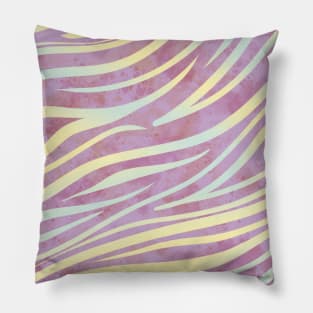 Watercolor Gold Tiger Pattern Pillow