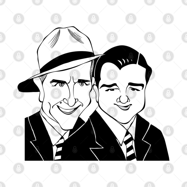 CLASSIC HOLLYWOOD COMEDY DUO by cartoonistguy