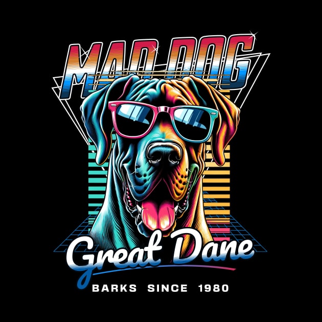 Mad Dog Jack Great Dane Dog by Miami Neon Designs
