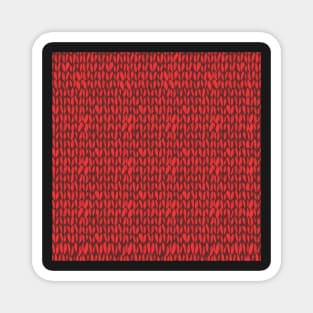 Red knit sweater Magnet