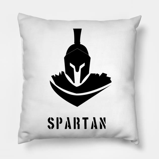 Spirit of the Spartan Pillow by AzMcAarow