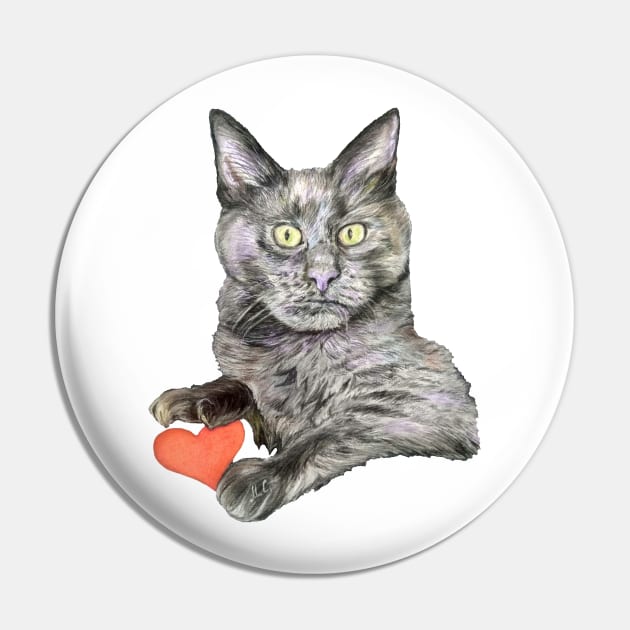 Grey Cat Oliver Pin by mariasibireva