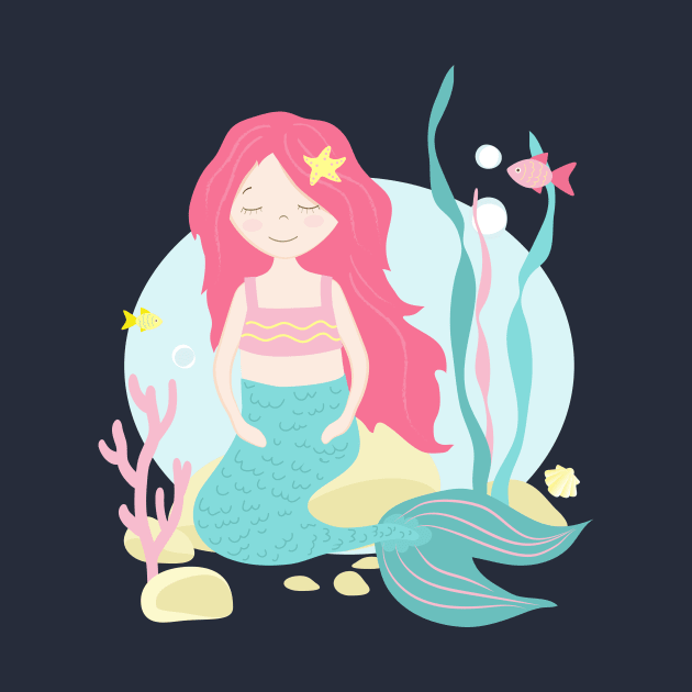 Cute Mermaid Under the Sea by in_pictures