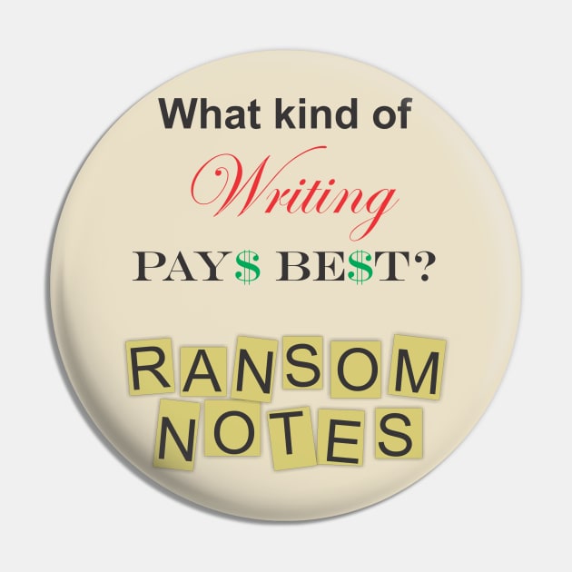 Ransom Notes Pin by Cavalrysword