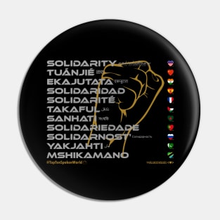 SOLIDARITY: Say ¿Qué? Top Ten Spoken (World) Pin