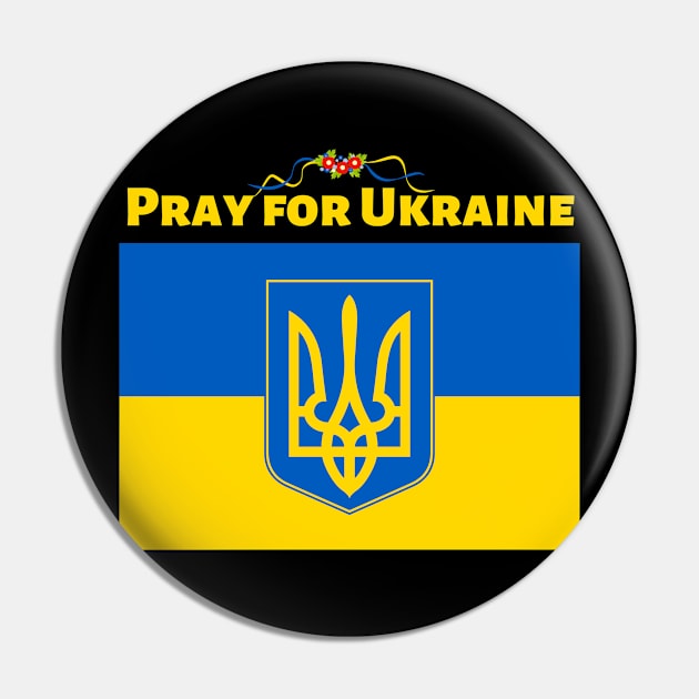 Pray for Ukraine Pin by JuliaUkraine