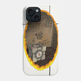 Orange Portal, Walled Phone Case