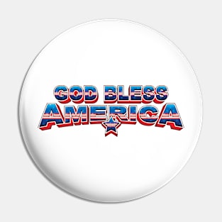 GOD BLESS AMERICA Pin