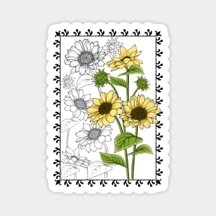 Sunflowers Art Magnet