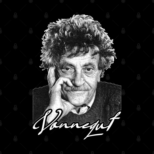 Vonnegut Black and White by darklordpug