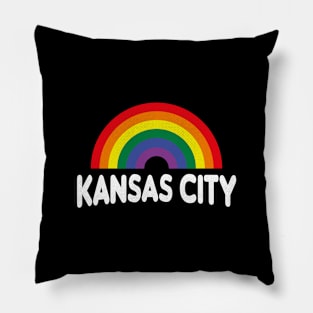 Kansas City, Missouri - MO Pride Rainbow Pillow