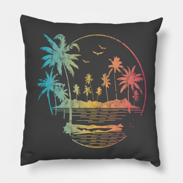 Palm Paradise Pillow by LifeTime Design