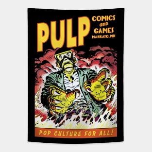 Pulp Robot Flames Tapestry