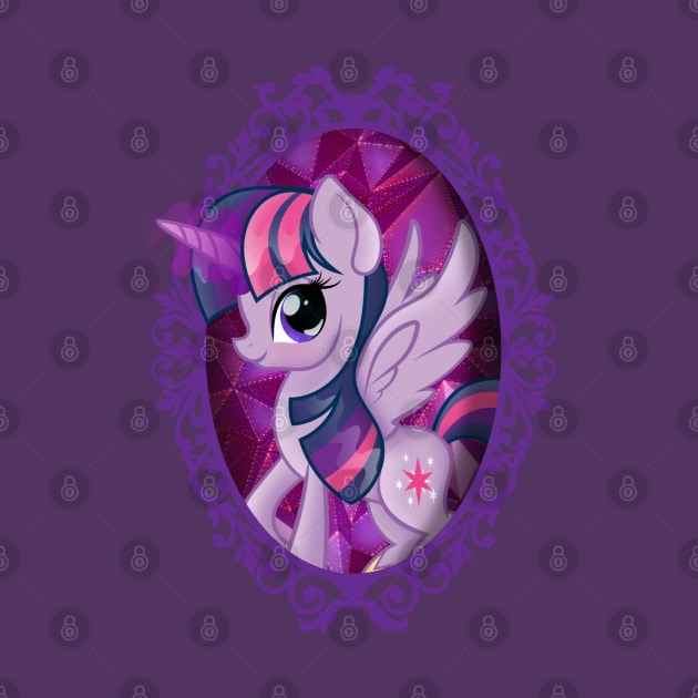 My Little Pony Twilight Sparkle Mirror Frame by SketchedCrow