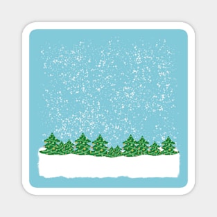 Christmas trees Magnet