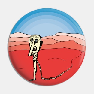 Surreal Dessert Scene Pin