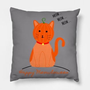 Happy Meowloween Pillow