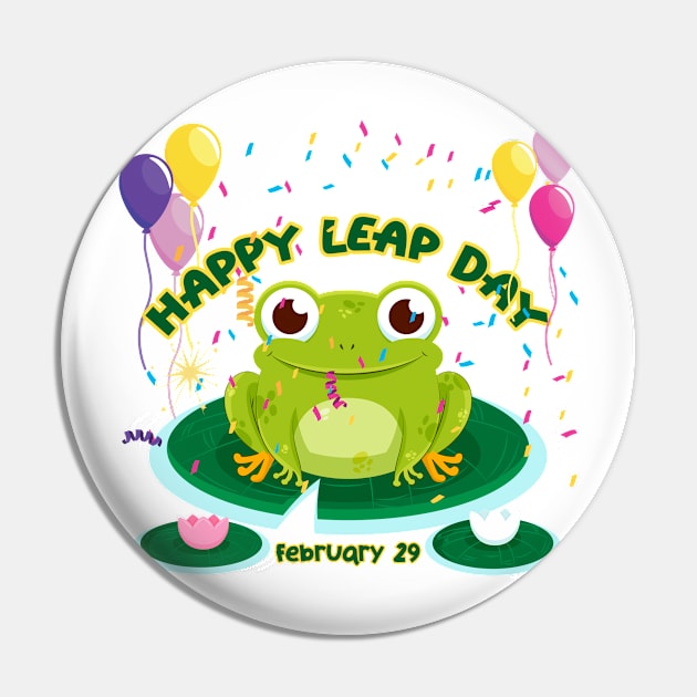 Happy Leap Day Pin by ISSTORE