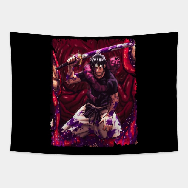 TOJI FUSHIGURO MERCH VTG Tapestry by rackoto