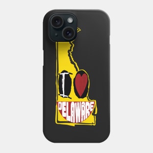 I Love Delaware Smiling Happy Face Phone Case