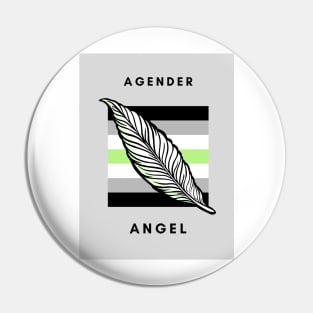 Agender Angel Pin
