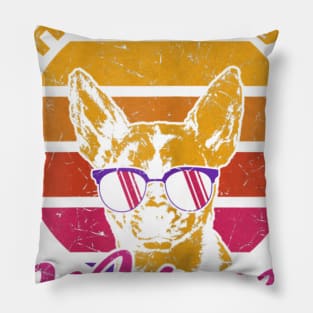 Chihuahua Mom Retro Vintage Pillow