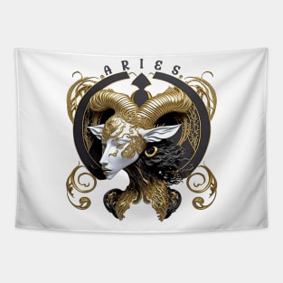 Design for Aries Zodiac Sign_6 Tapestry