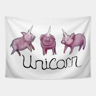 Unicorn Pigs Tapestry