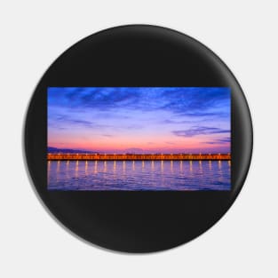 Malaga Pink and Blue Sunrise Pin