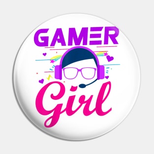 Gamer Girl Cute Gaming Pin