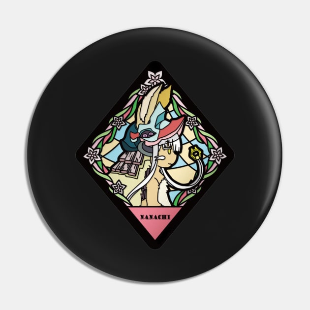 Nanachi Stained Glass Sticker Pin by Beastlykitty