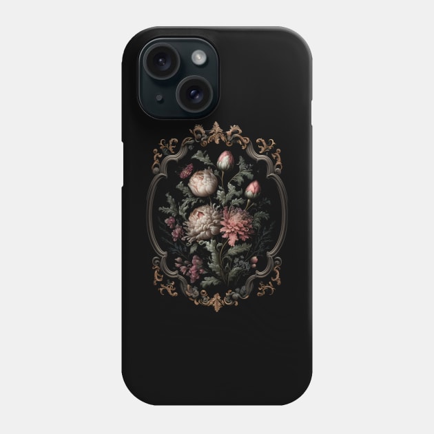 Baroque Bouquet Phone Case by Bear Face Studios