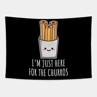 I'm Just Here For The Churros Tapestry