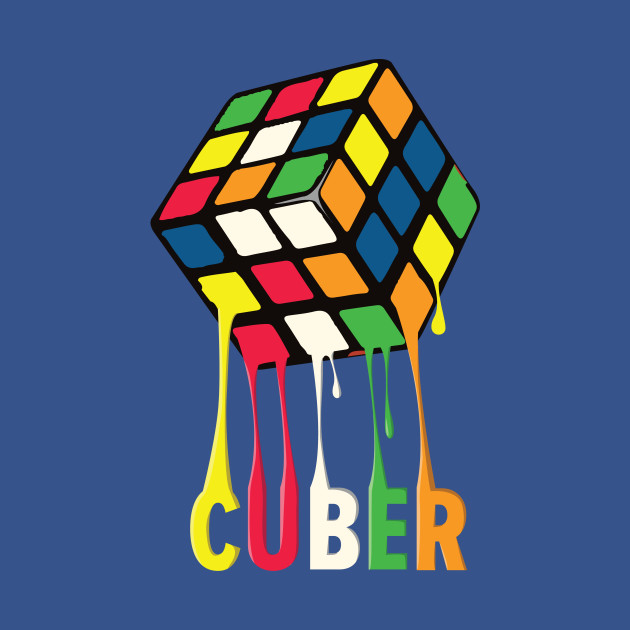 Disover Melting Cube Cuber - Rubik's Cube Inspired Design - Rubik Cube - T-Shirt