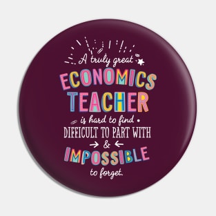 A truly Great Economics Teacher Gift - Impossible to forget Pin