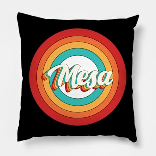 Mesa Name Shirt Vintage Mesa Circle Pillow