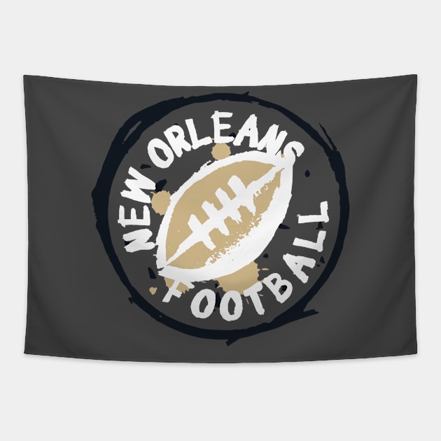 New Orleans Football 02 Tapestry by Very Simple Graph