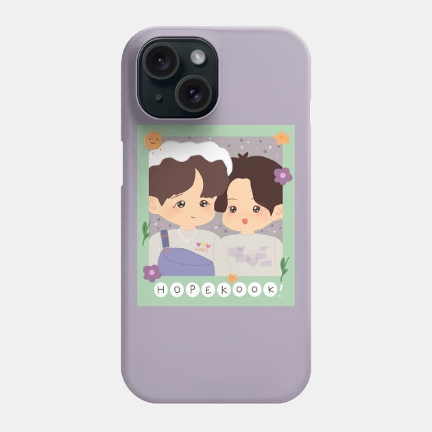 HopeKook Polaroid Chibi BTS Phone Case by aaalou