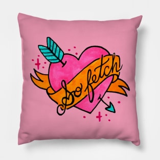 Pink Tat On Big Butt Throw Pillow