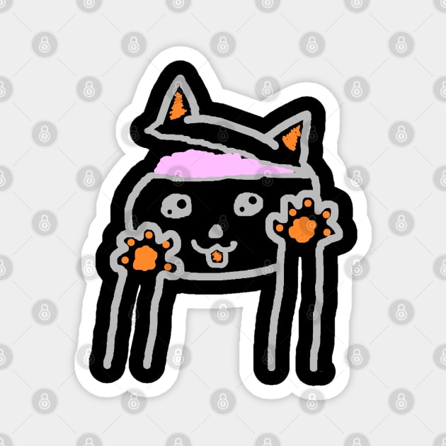 Halloween Cat Kitten Saying Magnet by FindYourFavouriteDesign