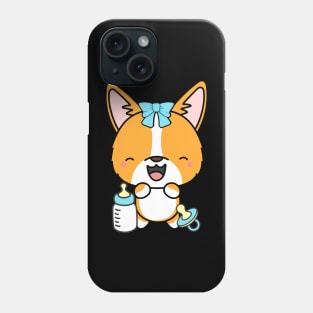 Cute corgi is a baby Phone Case