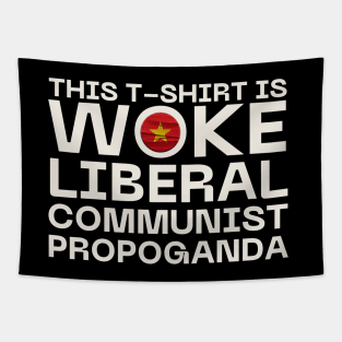 Woke Communist Liberal Propoganda Tapestry