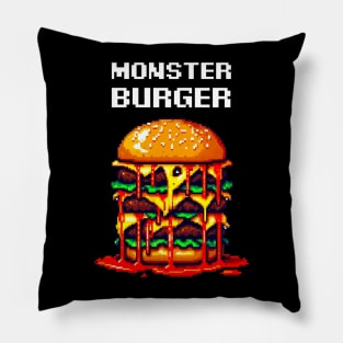 Monster Burger Pillow
